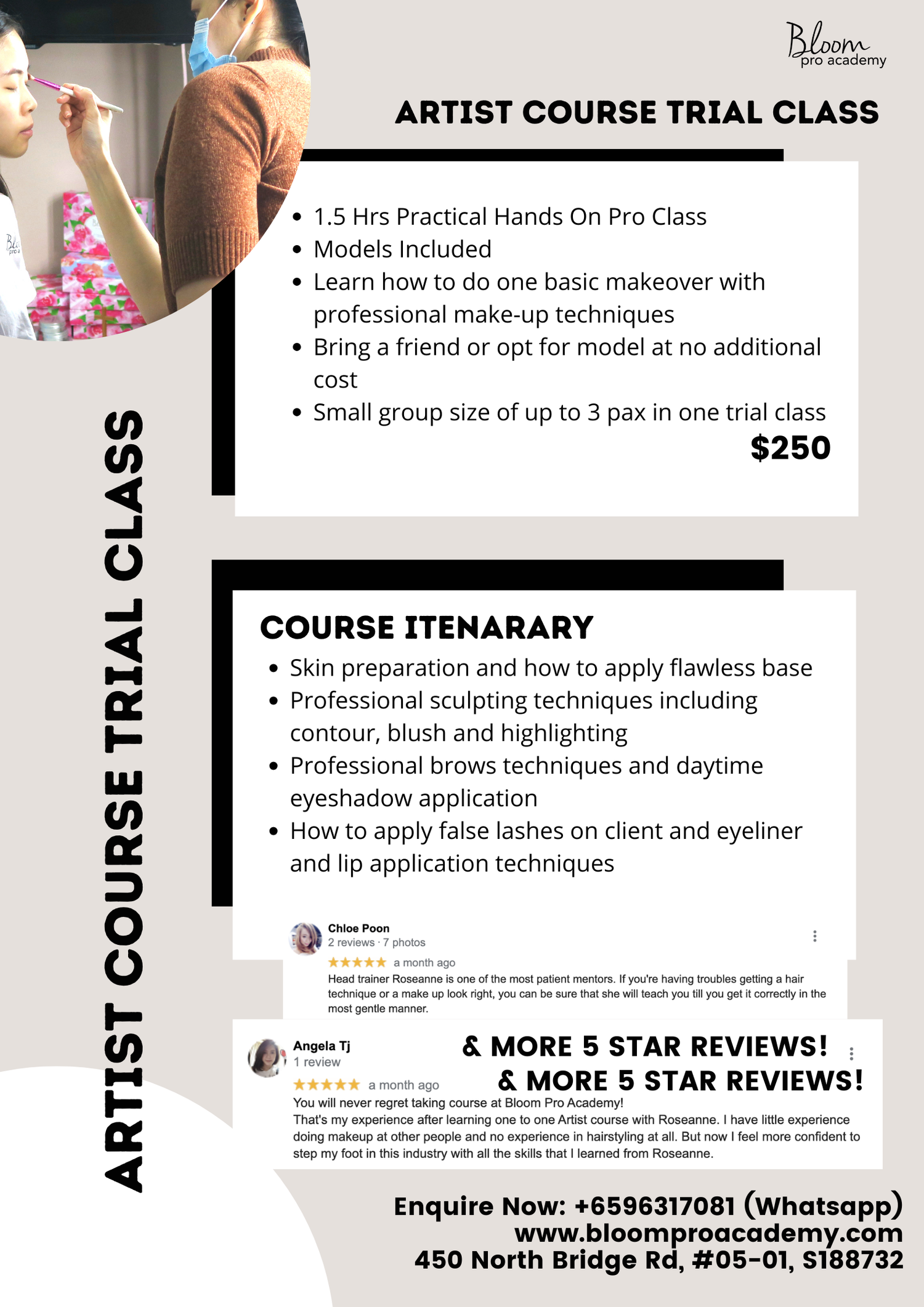 Bloom Pro Makeup Trial Class